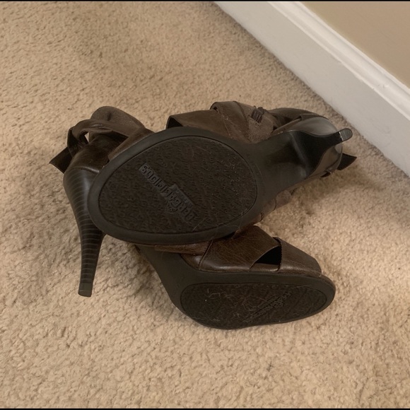 💜Fergie bootie sandal heels 7 brown - Picture 6 of 7